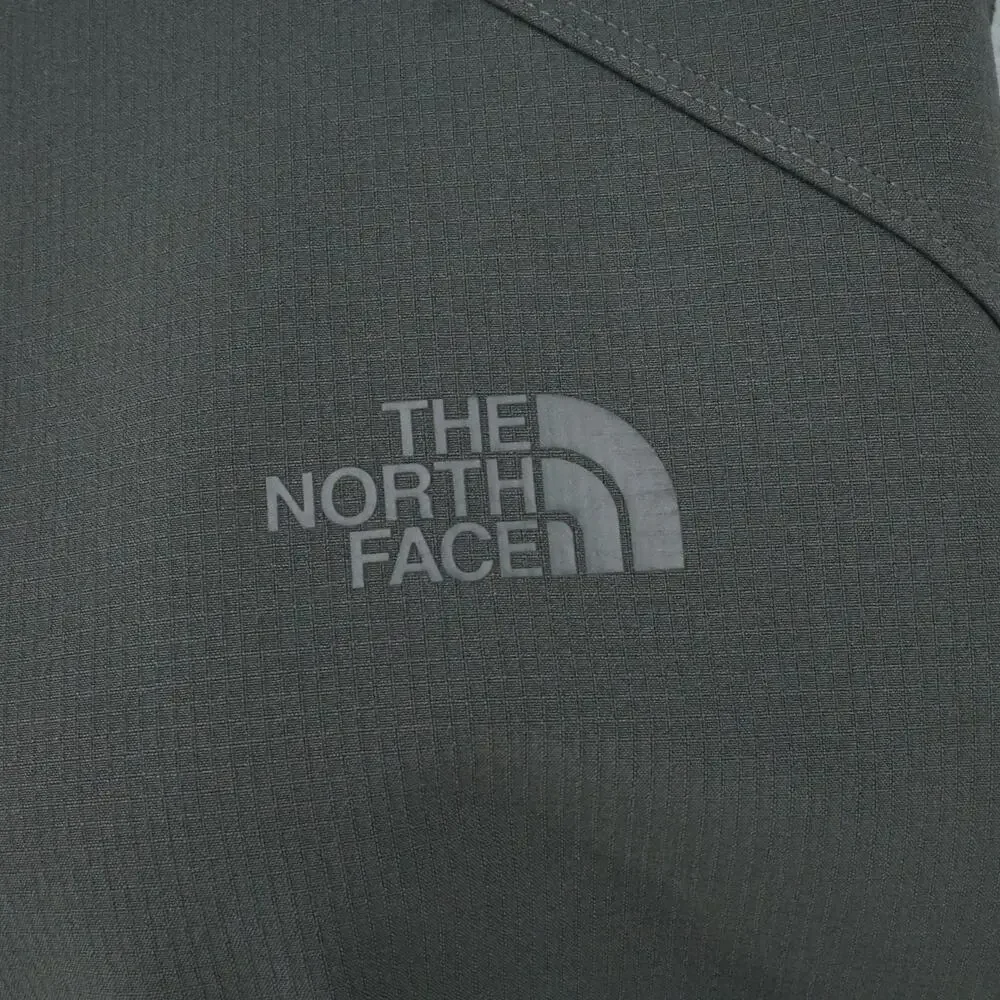 The North Face Jacket Mens Medium Gray Full Zip Hood Pockets Mountain Athletics